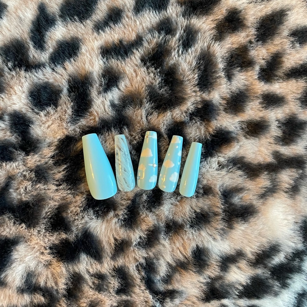 ImPressed nails | “BLUE CLOUD”|